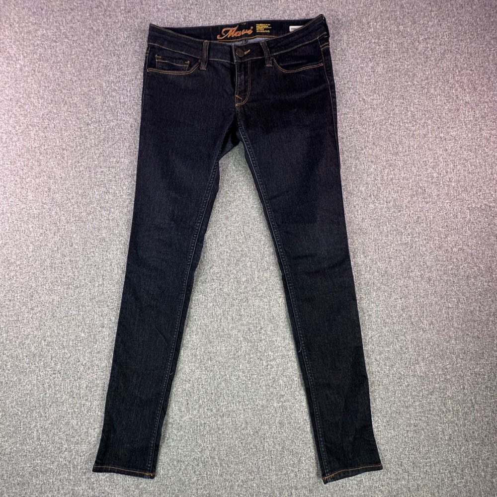 Mavi Jeans Womens 27 Serena Dark Wash Low-Rise Super Skinny 108625 Denim